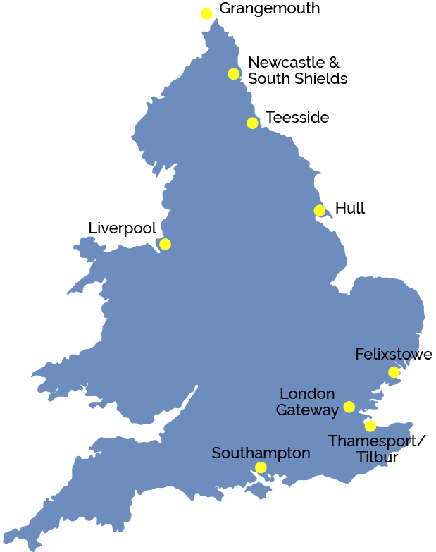 Caravel Liner Agencies Map